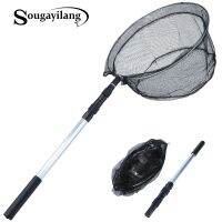 [HOT JIAQZQLLILOAH 572] Sougayilang 1.5M /6.2Ft Retractable ตกข่ายสำหรับตกปลา Ultralight คาร์บอนไฟเบอร์แบบพกพาพับตกข่ายสำหรับตกปลา Fly Hand Dip สุทธิตกปลา