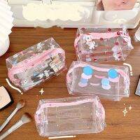 Portable Waterproof Wash Bag Waterproof Bag Large Capacity PVC Wash Bag Cute Transparent Makeup Bag Transparent Makeup Bag