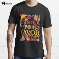 Spanish Teacher Gifts En Espanol Por Favor Trending T-Shirt White Tshirts Custom Aldult Teen Unisex Digital Printing Tee Shirts