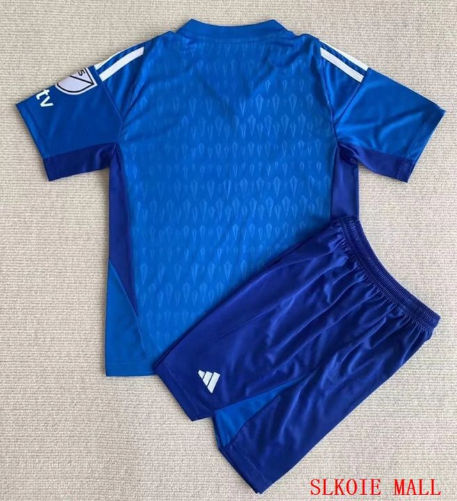 เสื้อเจอร์ซีย์ผู้รักษาประตูทีม-atlanta-ชุดฟุตบอลคุณภาพไทยเจอร์ซีย์สีน้ำเงิน2023-2024สำหรับเด็กและผู้ใหญ่