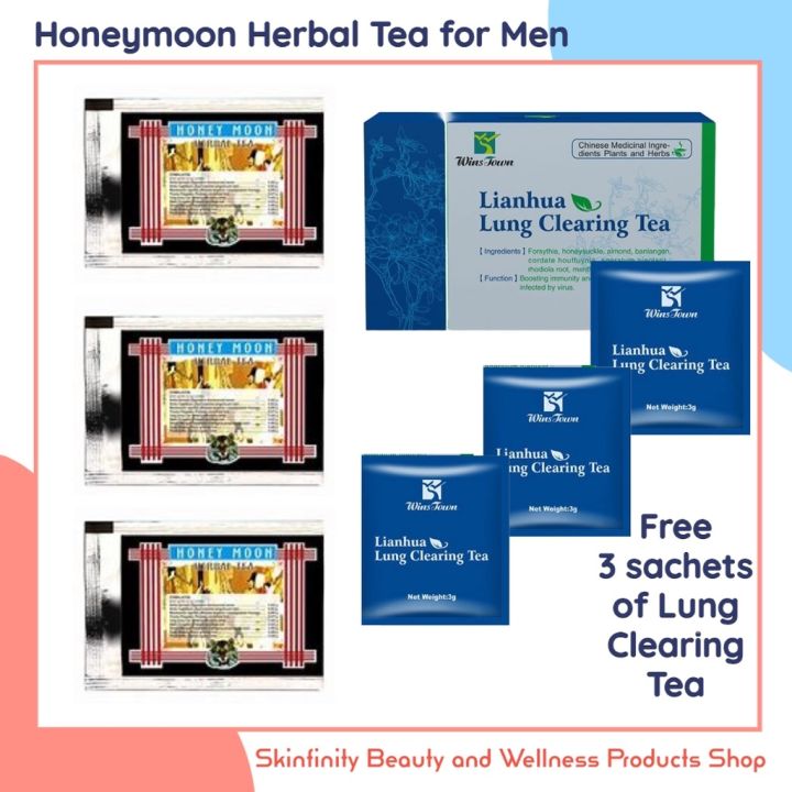 Buy 3 Sachets Honeymoon Herbal Tea For Men Take 3 Sachets Free Of Lung 