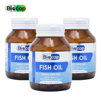 Fish Oil x 3 ขวด EPA DHA ไบโอแคป น้ำมันปลา โอเมก้า 3 Fish Oil Omega 3 อีพีเอ ดีเอชเอ Biocap