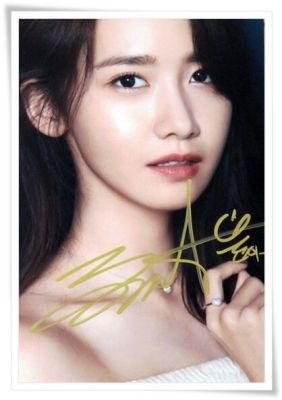 SNSD Yoona  autographed signed original photo 4*6 inches collection new korean  freeshipping 12.2016 01  Photo Albums
