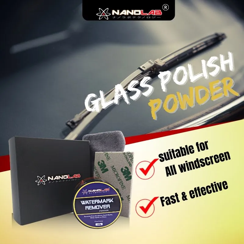 new Promo [NANOLAB/NANOXPERT] Watermark Remover Powder Windscreen Glass Polish  Powder Windshield Watermarks Remover