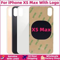 สำหรับ iPhone XS Max ฝาครอบกระจกด้านหลังแผงแบตเตอรี่ชิ้นส่วนที่เปลี่ยนฝาครอบใหม่ Colour ดั้งเดิมพร้อมโลโก้ปลอกหุ้มช่องหลังอะไหล่กระจก