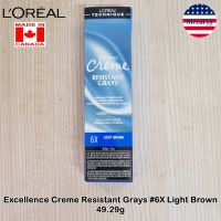 LOreal® Excellence Creme Gray Coverage Permanent Hair Color 49.29 g ผลิตภัณฑ์ปิดผมขาว สีย้อมผม ติดทนนาน ครีมเปลี่ยนสีผมถาวร