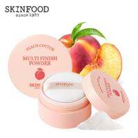 Skinfood Peach Cotton Multi Finish Powder (ไซส์ใหญ่) 15g.เนื้อแป้งฝุ่นลูกพีชมีลักษณะสีขาวเนียนละเอียดและบางเบาสุดๆ ทำให้สาวสาวรู้สึกสบายผิวมากยิ่งขึ้น สามารถดูดซับความมันได้อย่างดีเยี่ยม เผยผิวหน้าสาวสาวให้ขาวกระจ่างใสอย่างเป็นธรรมชาติและติดทนนาน