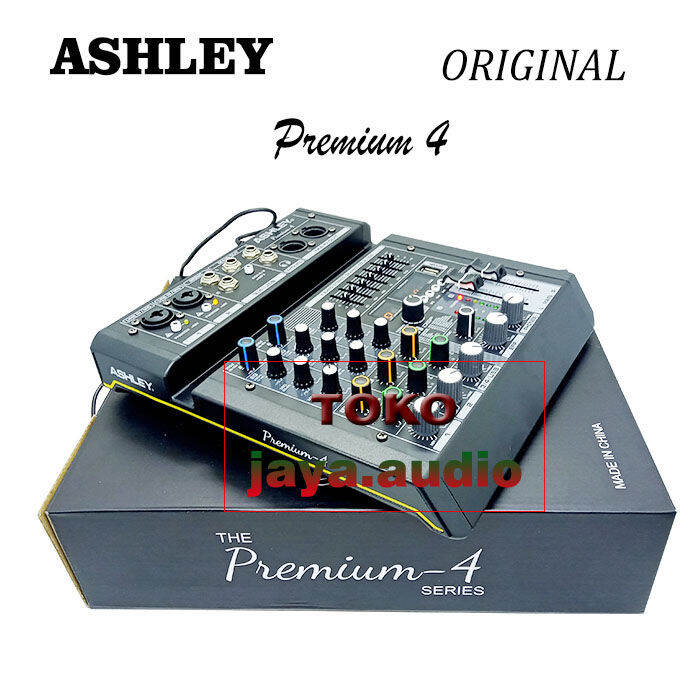 Mixer Ashley Premium 4 Original 4 Channel Bluetooth - USB With ...