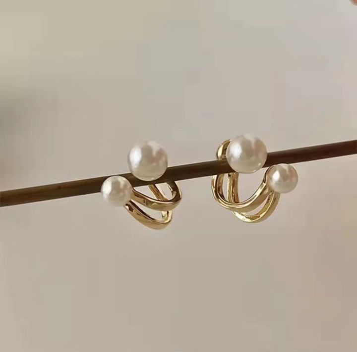 fashion-earrings-ต่างหูเงินแท้925-ต่างหูแฟชั่นเกาหลีลายใหม่สุดฮิต-ไม่ดำ-ไม่แพ้แน่นอน-งานมินิมอลน่ารักๆ-พร้อมกล่อง