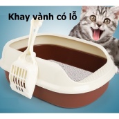 HCM - nhà vệ sinh cho mèo Dạng Khay đựng cát mèo 3 loại MÀU NGẪU NHIÊN