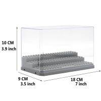 กล่องจัดแสดงอะคริลิกซ้อนได้สำหรับบล็อกตัวต่อตัวเลขยืน MOC โมเดลรถยนต์คอลเลกชันตู้โชว์ของขวัญของเล่นเด็กชุดอาคาร