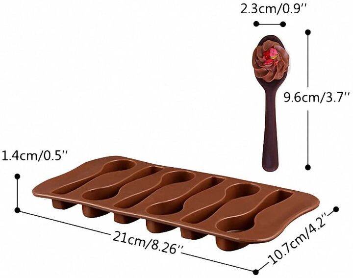 พิมพ์ซิลิโคน-ช้อน-6-ชิ้น-6-pieces-spoon-silicon-อย่างดี-จึงสามารถสัมผัสกับอาหารได้