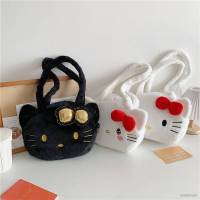 Yb3 กระเป๋าถือ กระเป๋าสะพายไหล่ ทรงโท้ท ขนาดใหญ่ จุของได้เยอะ ลายการ์ตูน Sanrio Hello Kitty แฟชั่น สําหรับเด็กผู้หญิง BY3