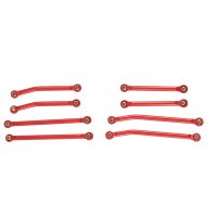 Upgraded Trx4M Rod High Clearance Links Red Aluminum Alloy Rod for Traxxas 1/18 Trx-4M Defender Ford Lima