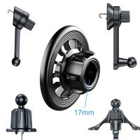 ○  Magnetic Ring Phone Holder for Magsafe Car Mount for iPhone 14 13 12 Magnetic Holder Parts Suitable for 17mm Ball Holder Base