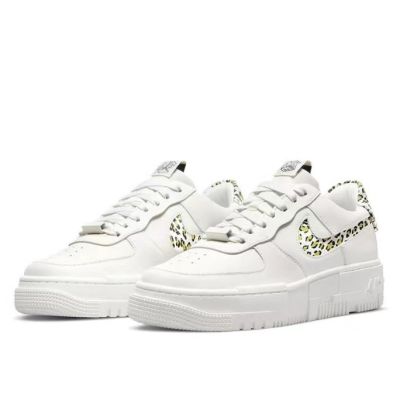 [HOT] Original✅ NK* A F 1 Pixel- "Leopard-" White Womens Casual Sports Sneakers Skateboard Shoes {Limited time offer}