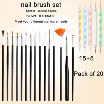 Top Quality Nail Art Brushes Liner Painting Pen Gradient Gel Polish Brusher  Drawing Dotting Pens DIY Manicure Tools - buy Top Quality Nail Art Brushes  Liner Painting Pen Gradient Gel Polish Brusher