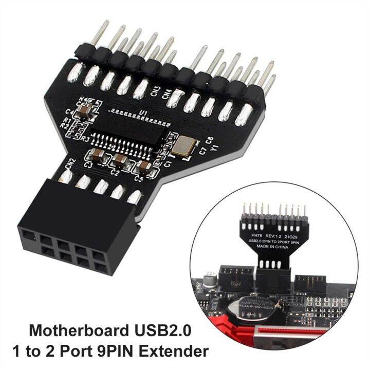 KLQXKR for RGB Lamp Fan RGB Light 9Pin Interface 9Pin USB USB 2.0