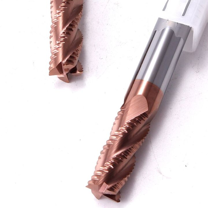 เครื่องตัดมิลลิ่งอลูมิเนียมหยาบ-hrc55-4-ขลุ่ยเครื่องมือกัดคาร์ไบด์-cnc-endmill-อลูมิเนียมทองแดงตัด-end-mill-6mm-8mm