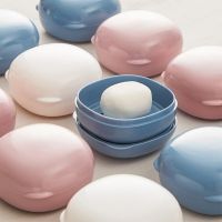 Travel Soap Dish Box Holder Container Portable Color Sealed Soap Case Bathroom Soap Holders Round Travel Supplies Soap Dishes