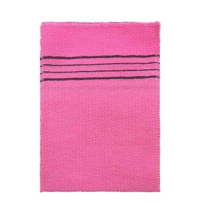 hotx-cw-5pcs-korean-exfoliating-asian-massage-washcloth-double-sided-shower