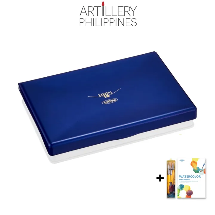 Original Brand New Holbein Artists' Watercolor Box Half Pan Set Of 12