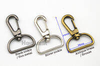 50pcslot 25mm 1inch Alloy Swivel Clasps Snap Key Hooks DIY Key Chain Ring NickleBlackBron Free Shipping HK-007