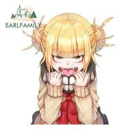 EARLFAMILY Himiko Toga ขนาด13ซม. X 11ซม.,ขนาด13ซม. จากสติกเกอร์รถยนต์ส่วนตัวของตกแต่งแล็ปท็อปกันน้ำรถดี