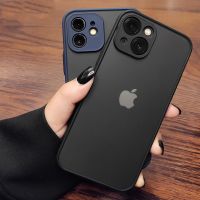 ○ Shockproof Armor Matte Case For iPhone 14 13 12 11 Pro Max XR XS X 7 8 Plus SE Mini Luxury Silicone Bumper Clear Hard Cover Capa