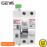 GEYA Recloser GRD9L RCCB พร้อมโมดูลควบคุม4โมดูลอัจฉริยะกระแสไฟตกค้างเบรกเกอร์2P 40A 63A 0.03A 0.3A 1A ขายดี RCD ELCB รับประกันหนึ่งปี