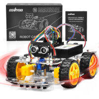 OSOYOO (Japan)  พร้อมส่ง !ชุดหุ่นยนต์ Robot Car Ver.2.1 ควบคุมด้วย Arduino มาพร้อม Remote Control หลีกสิ่งกีดขวาง ควบคุมตามเส้น ควบคุมโดยใช้ WIFI