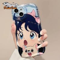 เด็กสาวที่น่ารักเคสมือถือกันกระแทกขอบลายการ์ตูน TPU แบบนิ่มเคสสำหรับ Realme C11 C12 C15 C17 Realme C2 C20 C21 C21Y C25 C25Y Realme C30 C31 C33 C35 Realme C53 C55