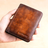 High Quality Fashion Genuine Leather Men Wallets Short Male Purse Card Holder Wallet Men Classic Style Wallet