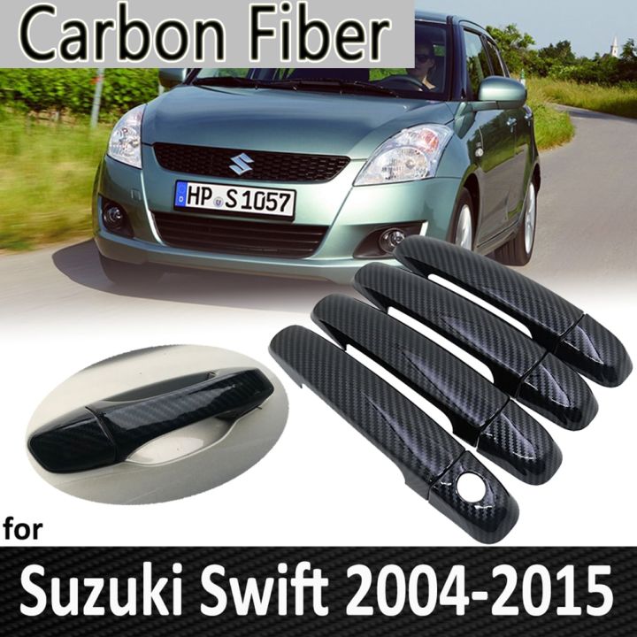 Black Carbon Fiber For Swift Maruti Dzire 2004~2015 2008 2009 2010 2011 2012 2013 2014 Door Handle Cover Car Accessories | Lazada PH