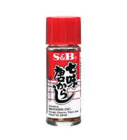 พริกป่นญี่ปุ่นผสมงา ตรา S&amp;B Nanami Togarashi 15 กรัม (Chili powder) อาหารแห้ง เครื่องปรุงรส seasoning