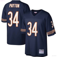 Solta (สต็อกเพียงพอ) Camiseta Chicago Bears NFL Football Jersey Payton Top Retro Sport Tee Unisex Plus Size（freecustom name &amp; logo）คุณภาพสูงsize:S-5XL