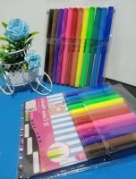 พร้อมส่งจากสมุทรปราการสีเมจิก12สีสีวาดรูปอุปกรณ์งานศิลปะชุดระบายสีสีวาดรูปปากกาเมจิก12สี