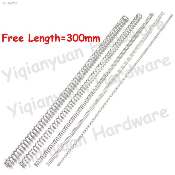 2pcs-wire-diameter-0-8mm-sus304-stainless-steel-compression-spring-free-length-300mm-od-5mm-16mm-ultra-long-pressure-spring