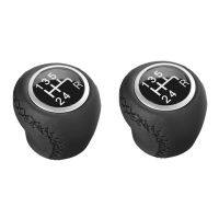 2PCS 5 Speed Leather Gear Shift Knob for Grande Punto 2006-2012