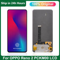 Original DISPL สำหรับ Reno2จอแสดงผล LCD ลายนิ้วมือ Touch Screen Digitizer Assembly สำหรับ Reno 2 PCKM70, PCKT00