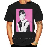 Summer Cotton Print T-shirt Men O-neck Tshirt Audrey Hepburn Actress Actor Funny Print T Shirt Funny Tees Tops Harajuku XS-6XL