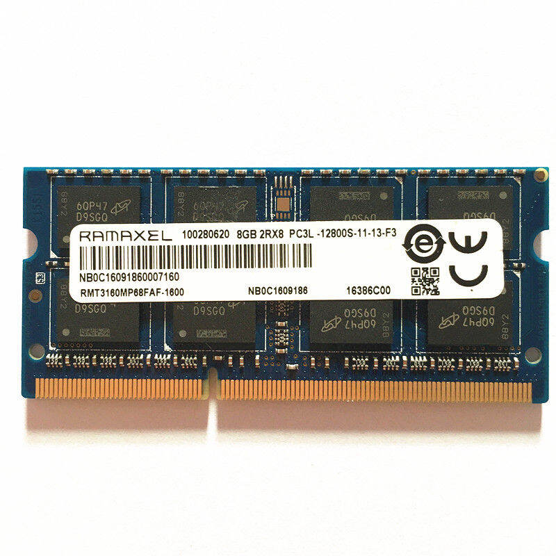 Ramaxel RAMS DDR3 8GB 1600MHz Laptop memory DDR3 8GB 2RX8 PC3L-12800S ...