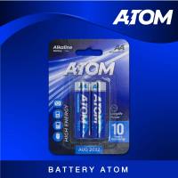 [แพค2ก้อน ] ถ่าน Atom Alkaline AA 1900mAh 1.5v ขายดีราคาถูก [แพค2ก้อน ] [สินค้าเป็นของแท้?]  [Atom ] [ราคาส่ง]