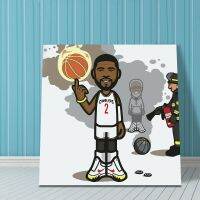 American basketball pop start Kyrie Irving cartoon poster DIY oil painting by numbers home decoration for boys