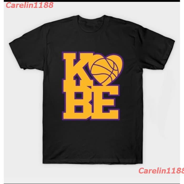 Carelin1188 New Kobe Bryant HEART LOVE Distro เสื้อยืดลําลองสําหรับผู้ชายผู้หญิงแขนสั้นสไตล์อินโดนีเซีย sale  73AI