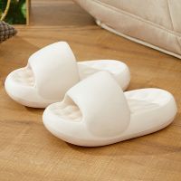 Eva Thick Sole Pillow Slippers Women Sandals Summer 2023 Eva Memory Foam Cloud Slides Non-slip Home Bathroom Beach Flip Flops