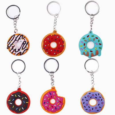 New Year Gifts For Children Unique Keychains For Bags Creative Sweet Keychains Kids Food Pendant Keyrings Bagpack Ornaments Accessories