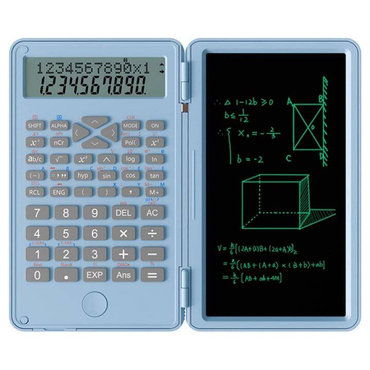 scientific-calculators-12-digit-lcd-display-with-erasable-writing-tablet-foldable-for-home-school-meeting-and-study