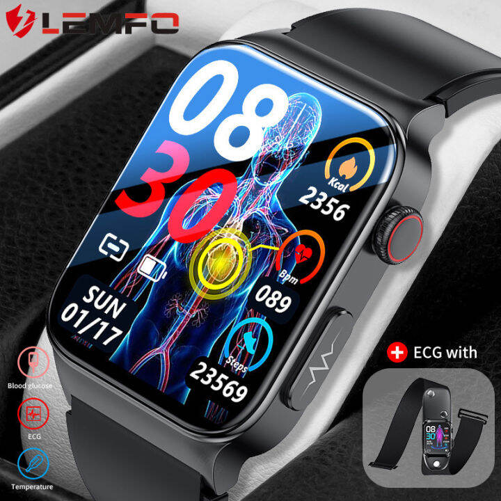 LEMFO Laser Health Smart Watch ECG HRV Monitoring Body Temperature