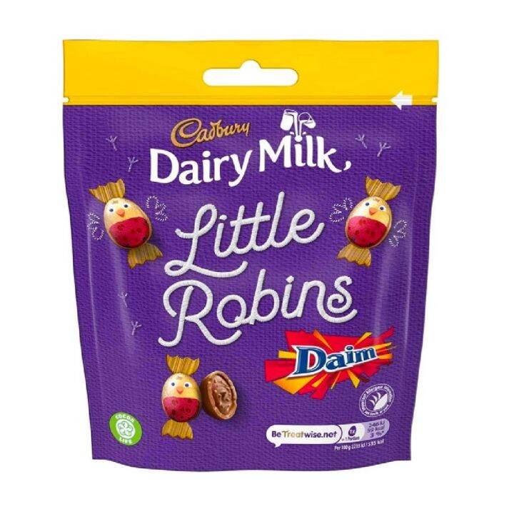 🔹📣 Dairy Milk Little Daim Robins Chocolate Cadbury 77g/แดรี่ มิลค์ ลิตเ